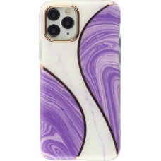 Coque iPhone 11 Pro - Bright line courbe - Violet