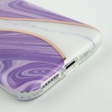 Coque iPhone 11 Pro - Bright line courbe - Violet