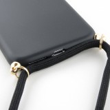 Hülle iPhone 11 Pro - Bio Eco-Friendly Vegan mit Handykette Necklace - Schwarz