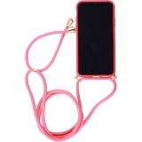 Coque iPhone 11 Pro Max - Bio Eco-Friendly nature avec cordon collier - Rouge