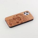 Hülle iPhone 11 Pro - Holz Totenkopf