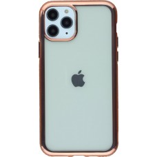 Hülle iPhone 11 Pro Max - Bumper Diamond rosa - Gold