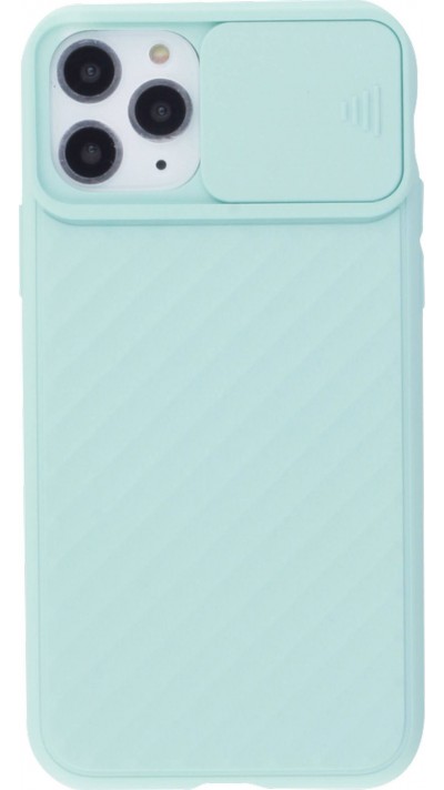 Coque iPhone 11 Pro - Caméra Clapet - Turquoise