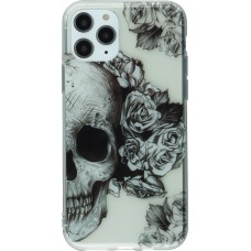 Hülle iPhone 11 Pro - Clear rosa Schädel