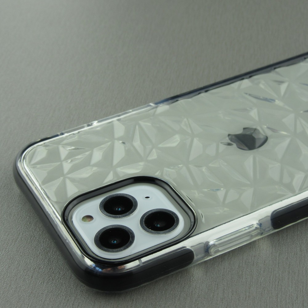 Coque iPhone 11 Pro - Clear kaleido - Noir