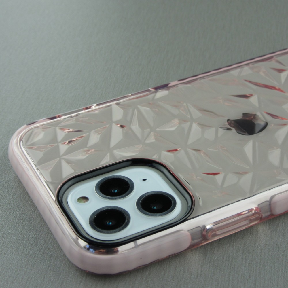 Coque iPhone 11 - Clear kaleido - Rose