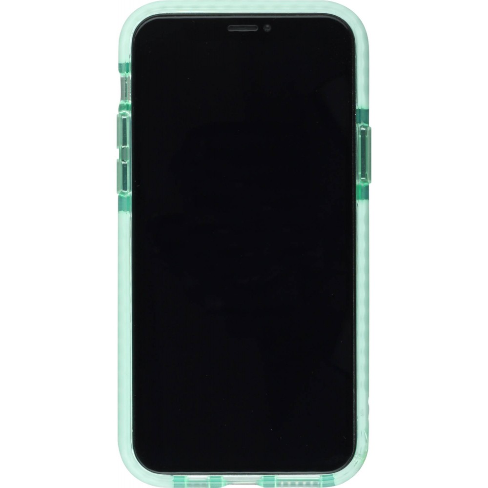 Coque iPhone 11 - Clear kaleido - Vert