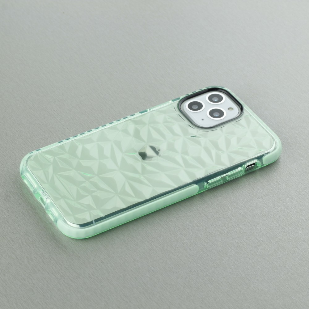 Coque iPhone 11 - Clear kaleido - Vert