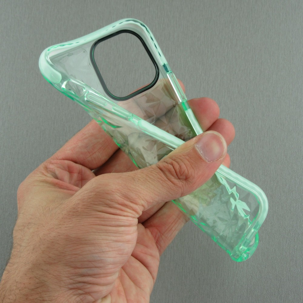 Coque iPhone 11 - Clear kaleido - Vert