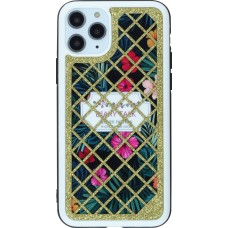 Coque iPhone 11 Pro - Diary Talk Flower - Or
