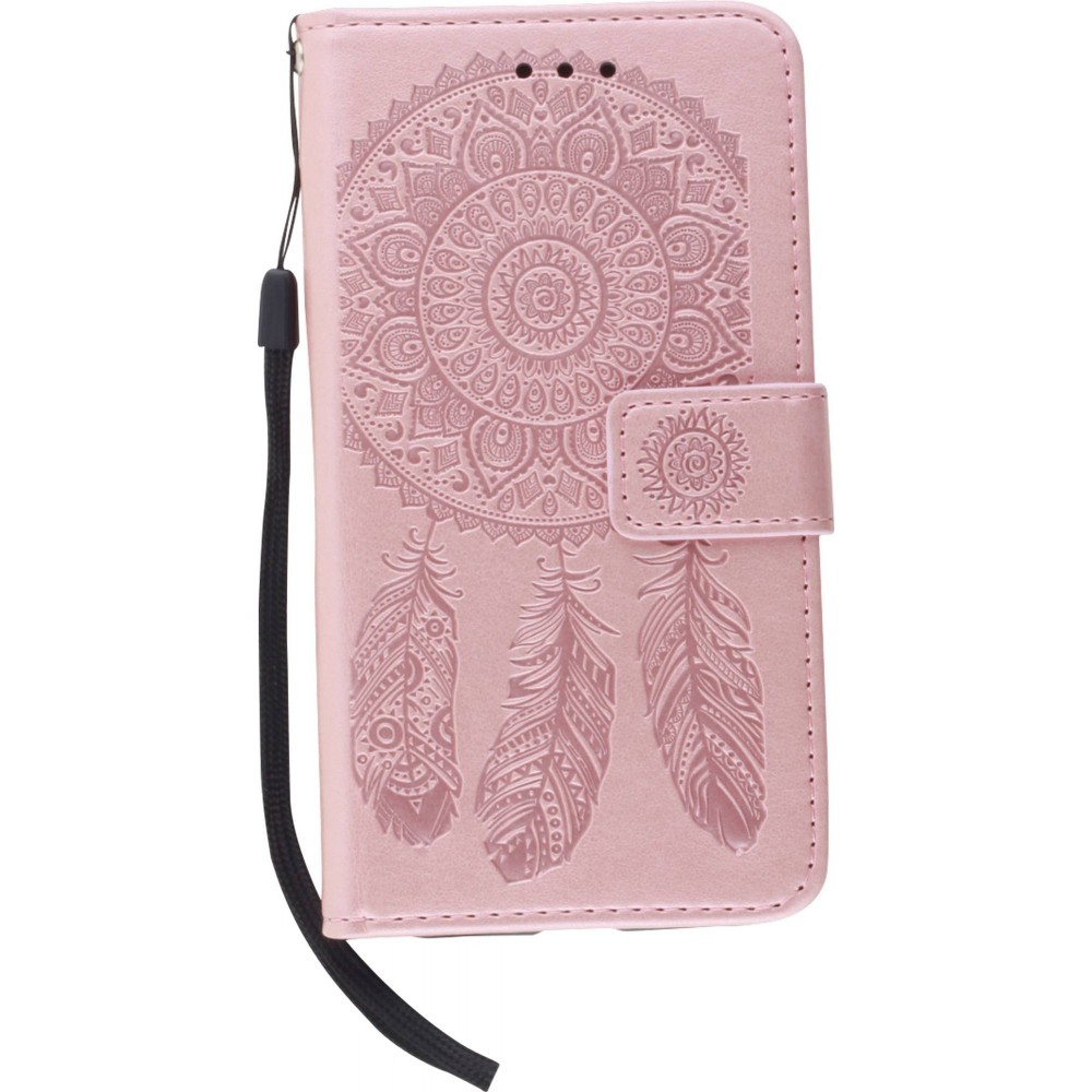 Coque iPhone 11 Pro Max - Flip Dreamcatcher - Rose clair