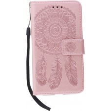 Hülle iPhone 11 Pro - Flip Dreamcatcher hell- Rosa