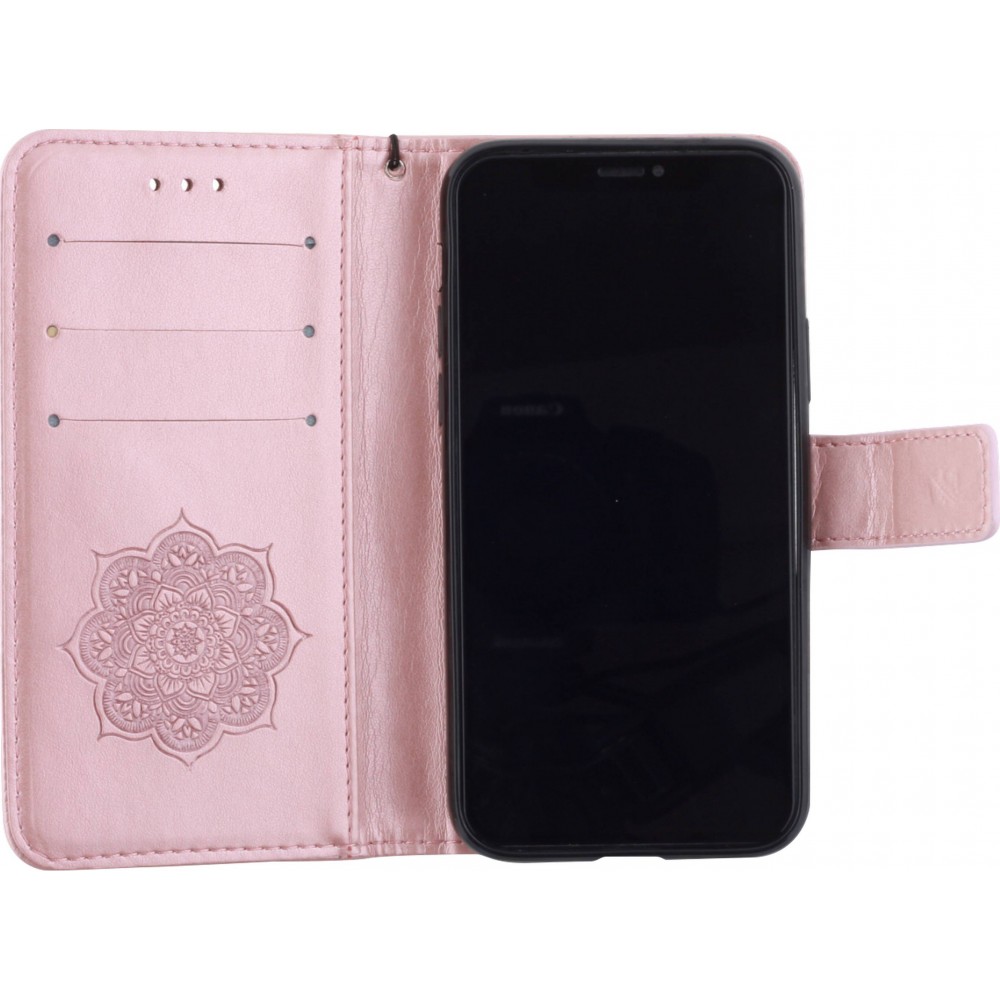 Coque iPhone 11 Pro Max - Flip Dreamcatcher - Rose clair