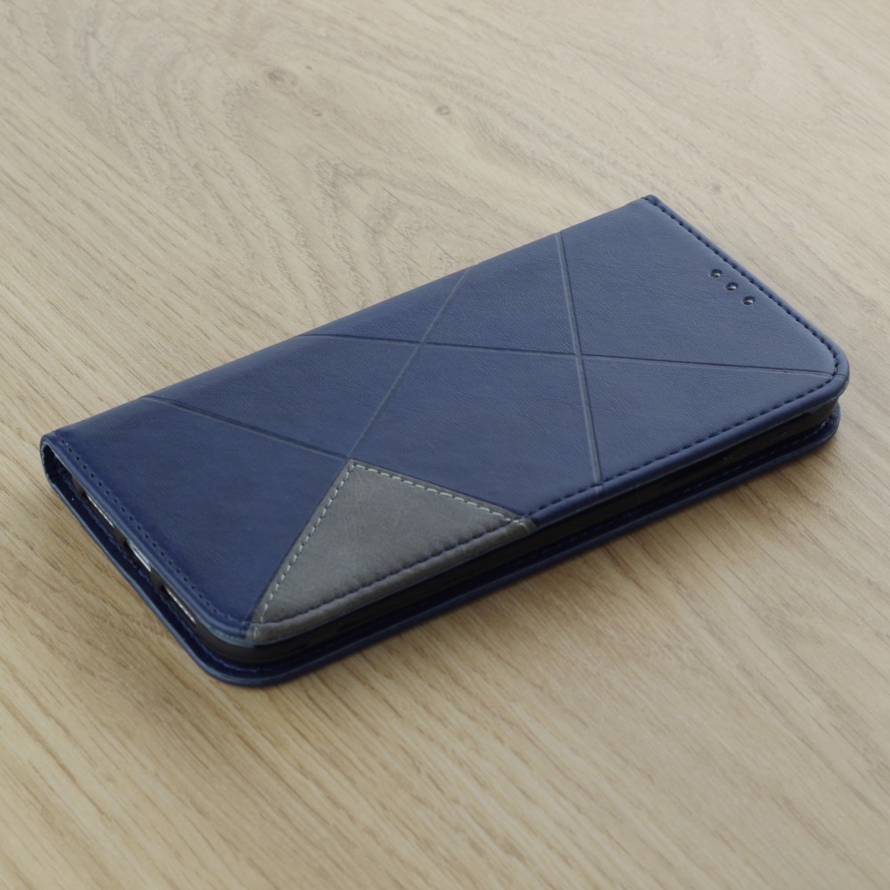 Coque iPhone 11 Pro - Flip Géometrique - Bleu