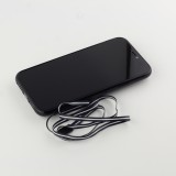 Coque iPhone 11 Pro Max - Gel coeurs 3D  - Noir