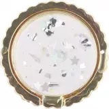 Coque iPhone 11 Pro - Gel paillettes argentées avec anneau - Transparent