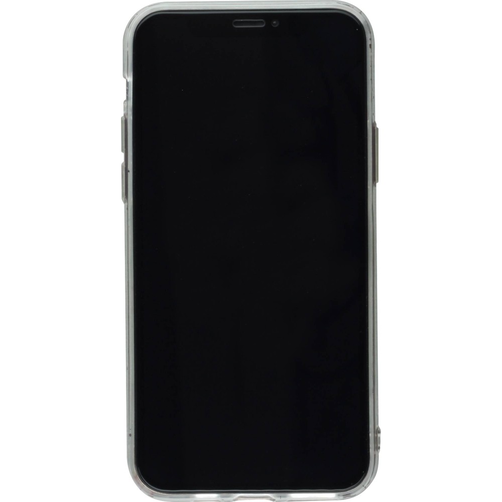 Coque iPhone 11 Pro Max - Gel petit coeur - Blanc