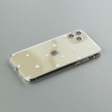Coque iPhone 11 - Gel petit coeur - Blanc