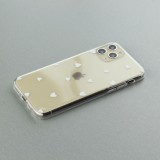 Coque iPhone 11 Pro Max - Gel petit coeur - Blanc