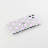 Coque iPhone 11 Pro Max - Gel pois - Rose