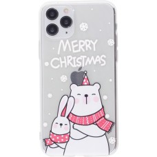 Coque iPhone 11 Pro Max - Gel transparent Noël ours
