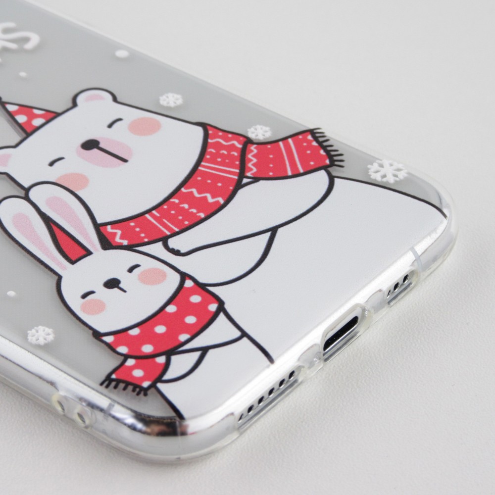 Coque iPhone 11 Pro Max - Gel transparent Noël ours