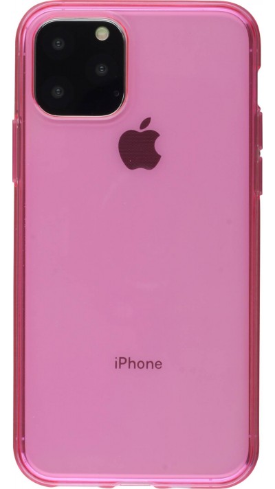Coque iPhone 11 Pro Max - Gel transparent - Rose foncé