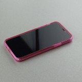 Hülle iPhone 11 - Gummi transparent - Dunkelrosa