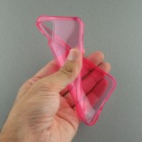 Coque iPhone 11 Pro Max - Gel transparent - Rose foncé