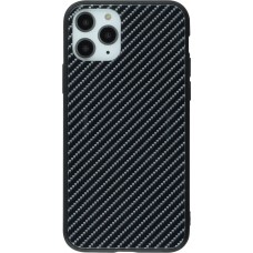 Coque iPhone 11 - Glass Carbon - Noir