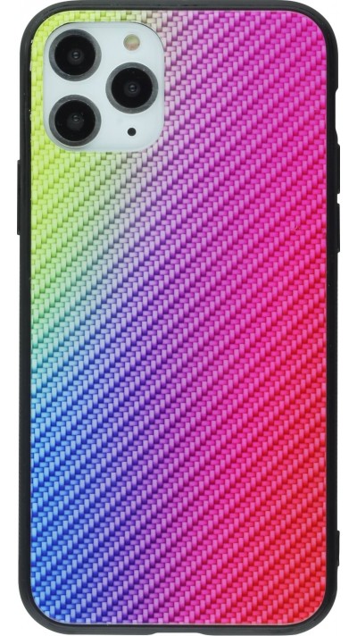 Coque iPhone 11 Pro Max - Glass Carbon - Violet