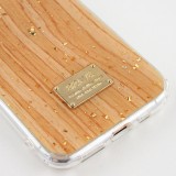 Coque iPhone 11 Pro - Gold Flakes Brave bois clair
