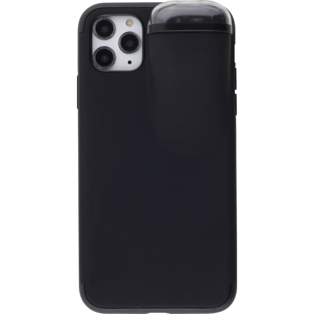 Coque iPhone 11 Pro Max - 2-In-1 AirPods - Noir