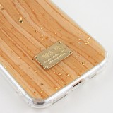 Coque iPhone 11 Pro Max - Gold Flakes Brave bois clair