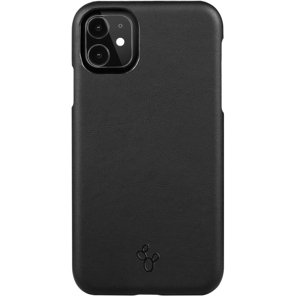 Coque iPhone 11 Pro Max - NOPAAL cuir de cactus vegan - Noir