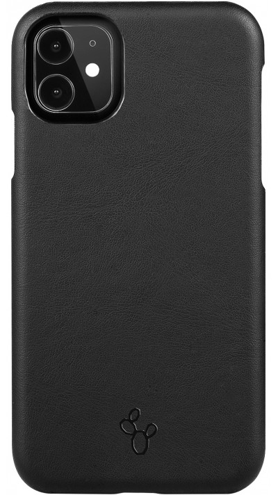 Coque iPhone 11 Pro Max - NOPAAL cuir de cactus vegan - Noir