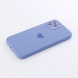 Coque iPhone 11 Pro - Silicone Mat Coeur - Lavande