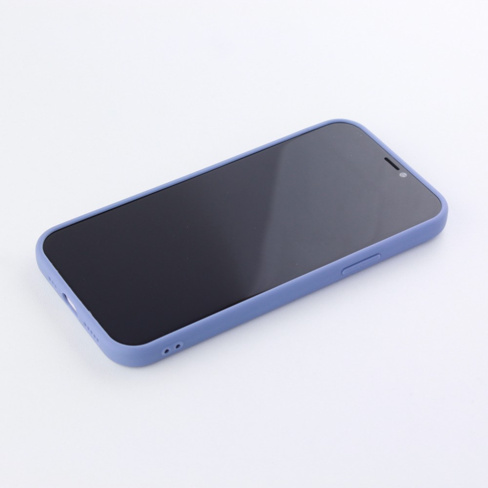 Coque iPhone 12 Pro Max - Silicone Mat Coeur - Lavande