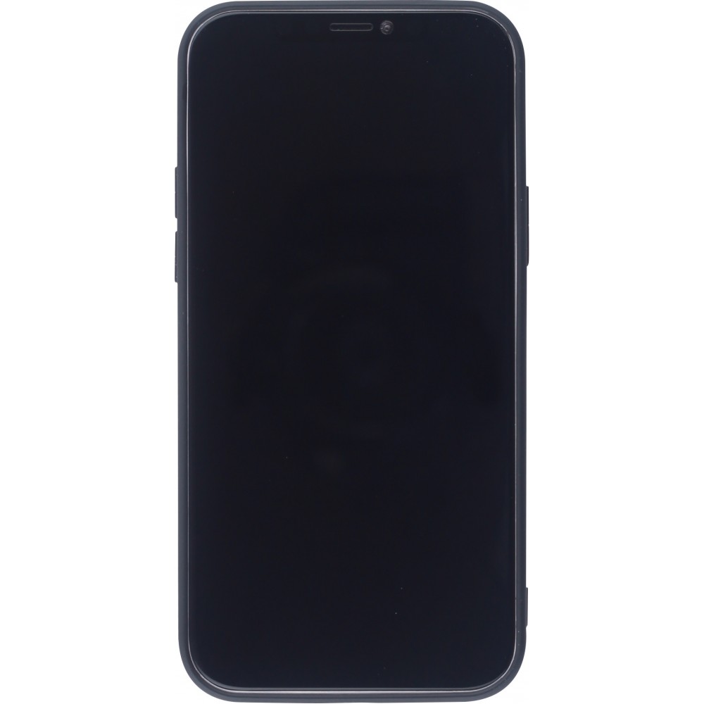 Coque iPhone 12 Pro - Silicone Mat Coeur - Noir