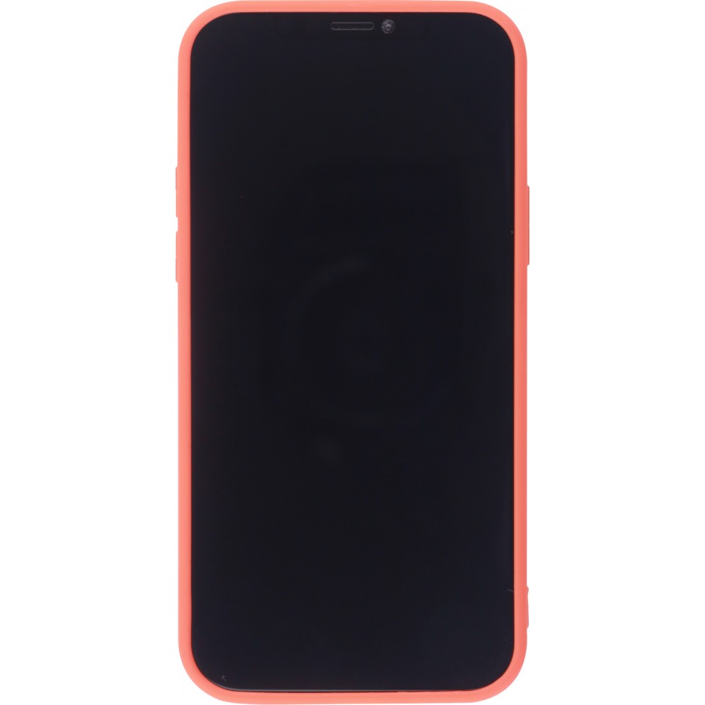 Hülle iPhone 11 Pro Max - Silikon Mat Herz - Orange