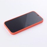 Hülle iPhone 12 Pro - Silikon Mat Herz - Orange
