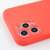 Coque iPhone 11 Pro Max - Silicone Mat Coeur - Orange