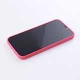 Coque iPhone 12 Pro - Silicone Mat Coeur - Rose