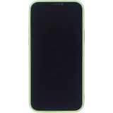 Hülle iPhone 12 Pro Max - Silikon Mat Herz - Hellgrün