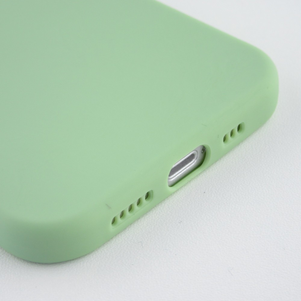 Coque iPhone 11 Pro - Silicone Mat Coeur vert clair