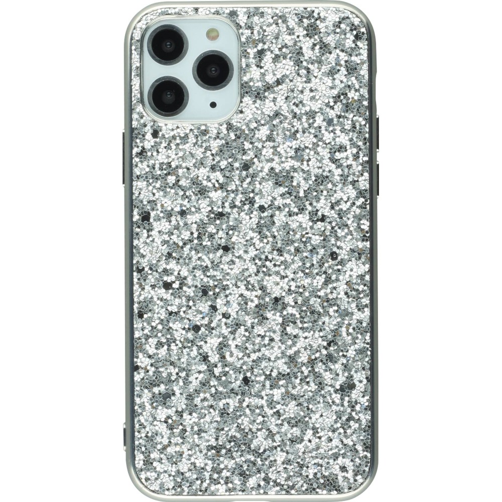 Coque iPhone 11 - Paillettes - Argent