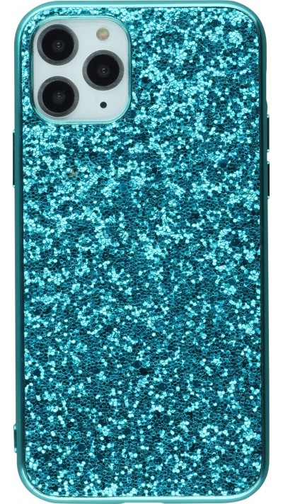 Coque iPhone 11 Pro - Paillettes - Bleu