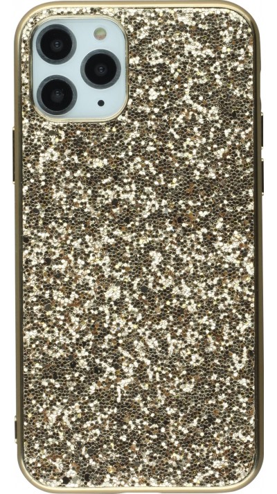 Coque iPhone 11 - Paillettes - Or