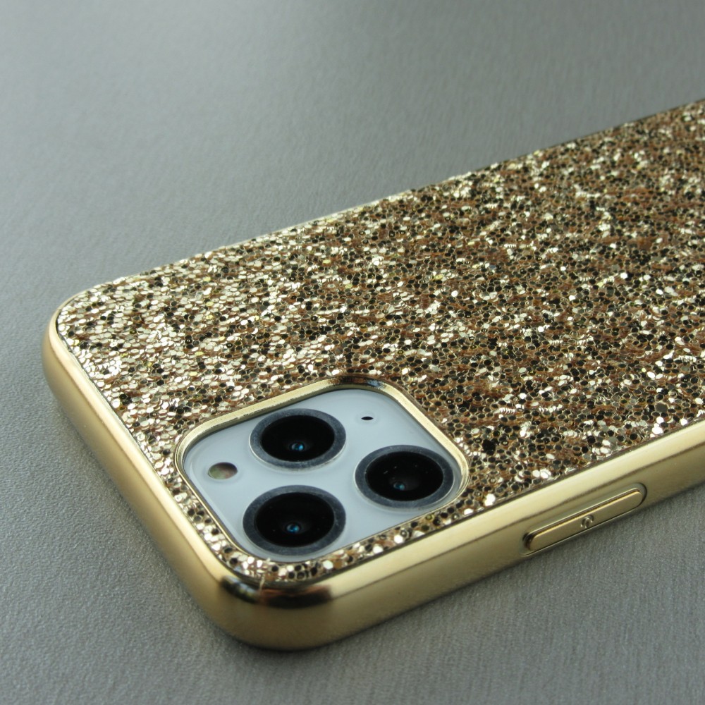 Coque iPhone 11 - Paillettes - Or