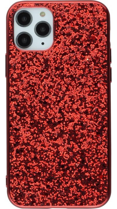 Coque iPhone 11 Pro Max - Paillettes - Rouge